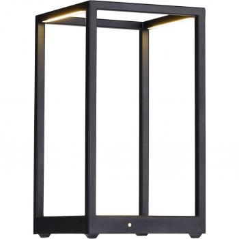 Lámpara de mesa LED negra con dimmer táctil