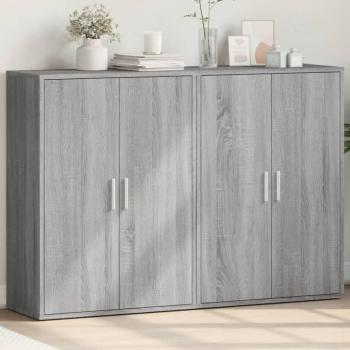 Aparador gris Sonoma 60x31x84 cm madera multicapa