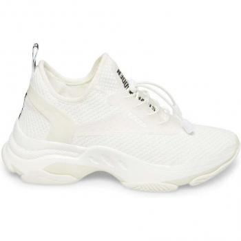 Steve Madden Women's Match-E White Sneakers with Platform Height