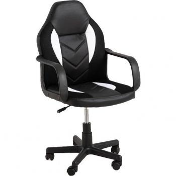 Silla de Gaming Rally en Blanco y Negro