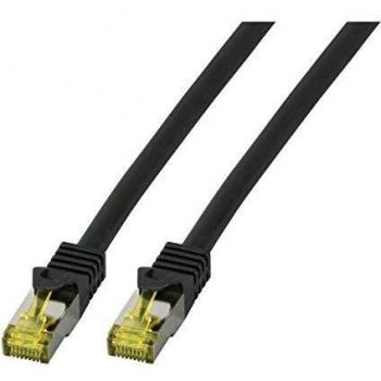 Cable de red Cat6a S/FTP 0,5m Negro LSZH