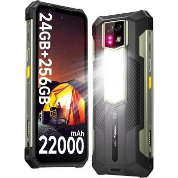 Teléfono Móvil Ulefone Armor 24 Resistente 24GB+256GB, Batería de 22000mAh, Carga Rápida 66W, Cámara de 64MP, Pantalla de 6