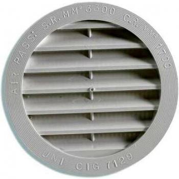 Blanco 80 mm Rejilla de ventilación