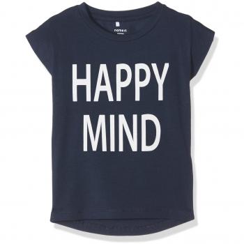NAME IT Nitflinka Ss Top Mz, Camiseta para Niñas, Azul