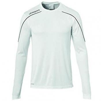 uhlsport Stream 22 Trikot Langarm Sudadera De Entrenamiento, Hombre, Blanco/Negro, 116