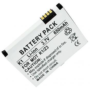 Batería compatible con Motorola KRZR K1, RIZR Z3, ROKR Z6, SVLR L2, SVLR L6, V1150