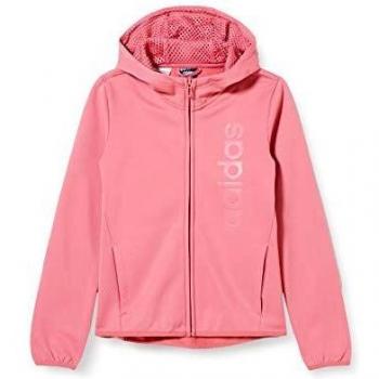 adidas YG GU FZ HD Sudadera, Unisex niños, rosfel/Rosfel, 128