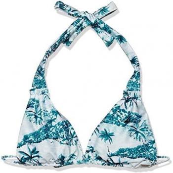 Volcom I'm Not Shore Tri Parte Superior Bikini, Mujer, Tidal Blue, S