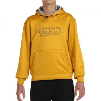 Sudadera +8000 Pinata 046 para Niños, Color Mostaza, Talla 16, con Capucha