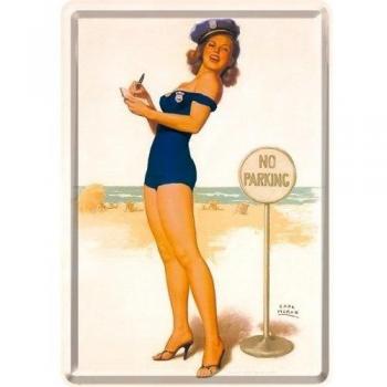 Nostalgic-Art 16276 pin Up No Parking para Tarjeta Post, 10 x 14 cm