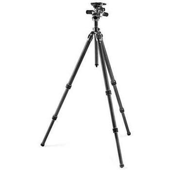 Trípode Gitzo Mountaineer GT2542 con Cabezal GHF3W - Carbono, 4 Secciones, 3 Patas