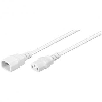 Cable de Extensión de Alimentación C13 a C14 3 Metros Blanco