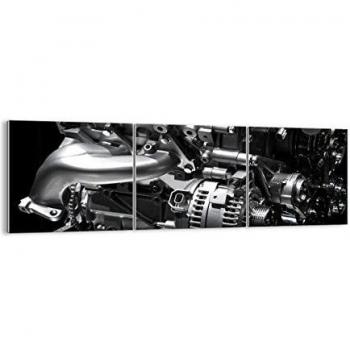 Cuadro sobre vidrio - Impresiones sobre Vidrio - Motor modos construcción - 120x40cm - Decoracion de Pared - Impresión en Vidrio - Cuadro en vidrio - Cuadro de Cristal - GCA120x40-1395