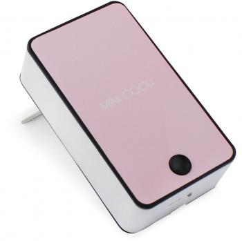 ESUMIC® Portátil mini aire acondicionado Travel Handheld USB recargable refrigerador ventilador purificador de aire humidificador para verano niños con Smart Stand correa de mano