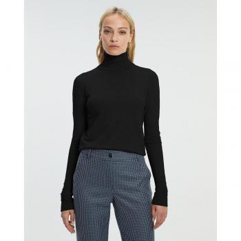 Paz Torras - Jersey de mujer básico de cuello alto, tejido suave, diseño clásico, ajuste cómodo, disponible en varios colores y tallas