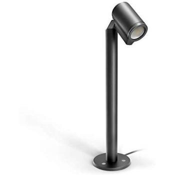 Faro LED de Jardín Steinel Spot Way con Sensor Nocturno 7W Antracita, IP44