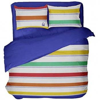 Set de cama 3 piezas - 1 funda nórdica 260x240cm y 2 fundas de almohada 65x65cm Benetton