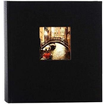 Álbum de Fotos Goldbuch Bella Vista Negro - 60 Páginas en Blanco, Capacidad para 120 Fotos de 10x15 cm, Tapa Dura de Lino y Papel de Alta Calidad