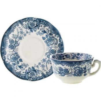 Taza de té con plato Ceilán La Cartuja de Sevilla.