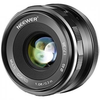 Neewer 35mm F/1.7 Large Aperture APS-C Prime Manual Focus Lens for Canon EF-M EOS-M Mount Mirrorless Cameras EOS M M2 M3 M5 M6 M10 M50 M100 etc
