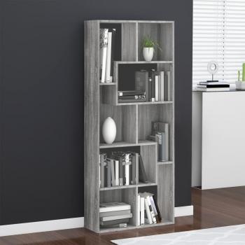 Estantería Sonoma de Madera de Ingeniería Gris 67x24x161 cm