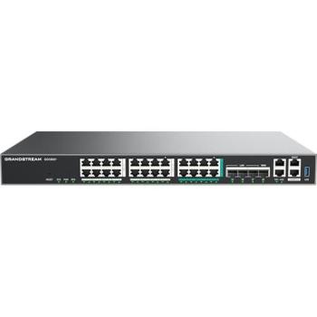 Grandstream GCC6021 VoIP iPBX Switch with 4x SFP+, 8x 2.5G PoE++, and 16x Gigabit Ports
