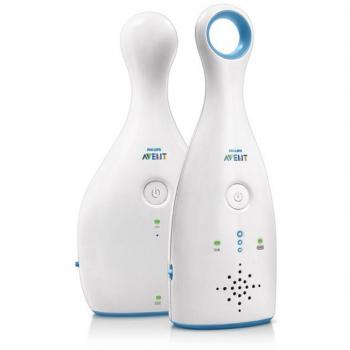 Philips Avent SCD485/00 - Vigilabebés analógico para día y noche, con control de volumen variable, alcance de hasta 150 m, unidad de padres adicional fácil de conectar