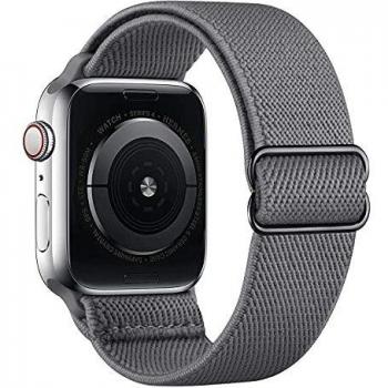 Vecann Correa De Nailon para Apple Watch Correa 38 mm 40 mm 42 mm 44 mm, Correa Ajustable Elástica Trenzada Transpirable Pulsera De Repuesto Compatible Con Apple iWatch Series 6 5 4 3 2 1 SE