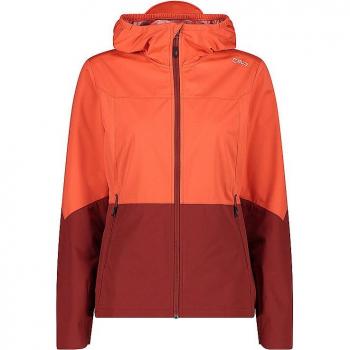 CMP Women's Extralight Coral Softshell Hoodie Jacket Size 34