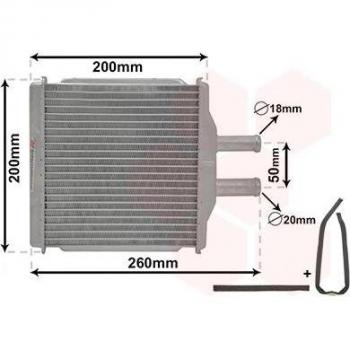 Radiador de calefacción VAN WEZEL 81006088