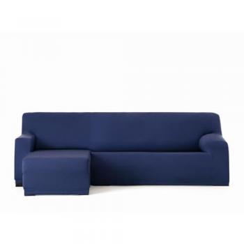 Funda Chaise Longue brazo corto izquierda bielástica Bronx Azul 110 x 110 x 310 cm
