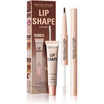 Makeup Revolution Lip Shape Kit - Lip Set - Shade Coco Brown - 1 pc