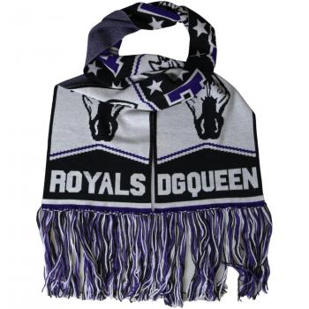 Dolce & Gabbana Multicolor Wool DG Queen Wrap Fringe Scarf