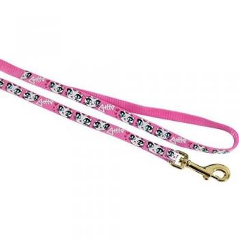 Correa de nylon para gato LadyCat Zolux 1 m - rosa