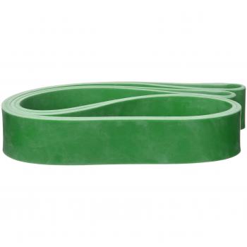 Excellerator - Banda elástica de musculación, Banda de Resistencia de látex Natural con Bolsa de Transporte, para musculación, estiramientos y recuperación, Adultos, Unisex, BMV, Verde, 20-40 Kg