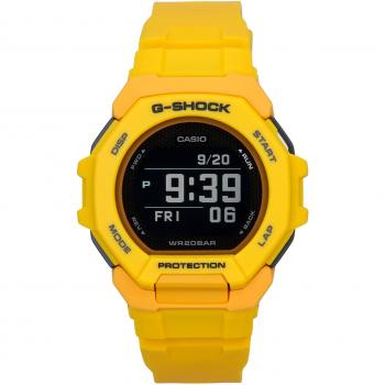 Casio G-Shock G-Squad Digital Smartphone Link Yellow Bio-Based Resin Quartz Men's Watch GBD-300-9 200M