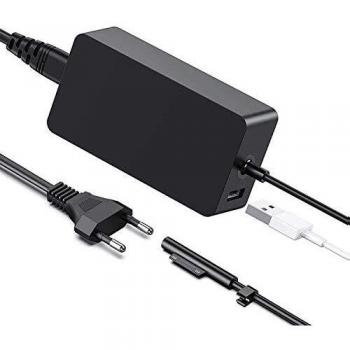 AUKEH Surface Pro 5/4 Cargador,44W 15V 2.58A Electrónica Adaptador de Corriente para Microsoft New Surface Pro 5 Model 1796 & Surface Pro 4