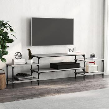 Mueble para TV de madera contrachapada gris Sonoma 197x35x52 cm vidaXL, Mueble de salón, Mesa de TV