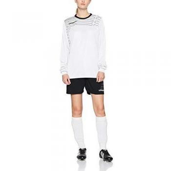 uhlsport Match Team Kit para Niño Y Adulto Yhorts/Jersey Y Pantalón/Camiseta De Fútbol/Manga Larga Shorts De Mujer, Unisex niños, Blanco/Negro, L