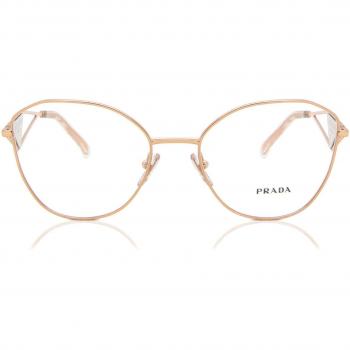 Prada PR 52ZV ZVF1O1 Women’s Eyeglasses Rose-Gold Size 55 (Frame Only) - Blue Light Block Available
