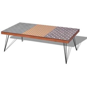 vidaXL Mesa de Centro de Madera Marrón Mueble Auxiliar Café Mesita de Salón