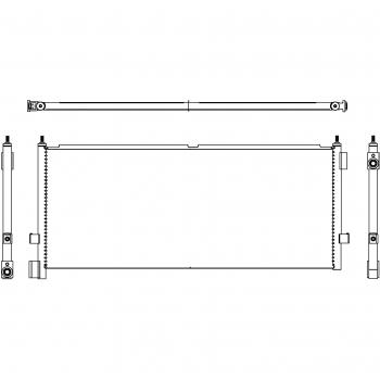 Hella 8FC 351 307-311 condensador del sistema de climatización