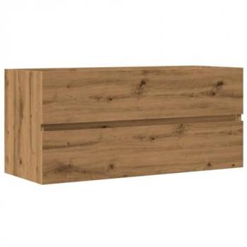 Armario lavabo madera ingeniería roble artisan 100x38,5x45 cm