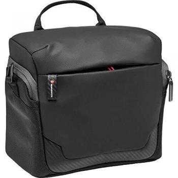 Bolsa de Hombro Manfrotto Advanced² M para Cámara Sin Espejo, con Varios Bolsillos, Enganche para Trípode y Correa Extraíble