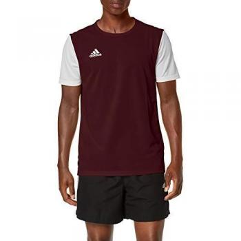 adidas ESTRO 19 JSY Camiseta de Manga Corta, Niños, Maroon/White, 2XL