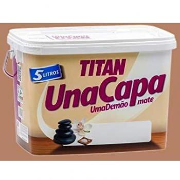 Titan 69630305 - Pintura plástica mate CANELA Titan UNA CAPA