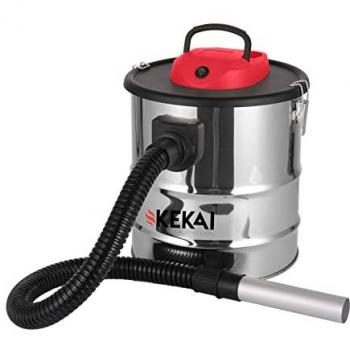 Aspirador Soplador de Cenizas Kekai Trajano 18L 1200W Filtro HEPA Lavable Acero Color Metal