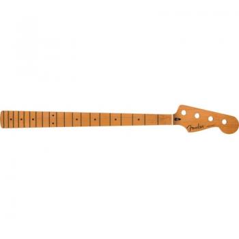 Fender Roasted Maple Jazz Bass Neck with Flat Oval Shape and 20 Jumbo Frets