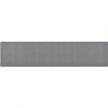 Alfombra de pasillo corta gris oscuro 80x400 cm