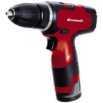 Einhell destornillador inalámbrico - TH-CD 12-2 Li - 12V, 1.3Ah, 24Nm, parada rápida, agarre suave, caja de cambios de 2 velocidades, 20 pasos de par, bloqueo del eje, estuche y cargador